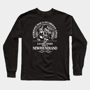 Newfoundland Guardian Angel dog sayings Long Sleeve T-Shirt